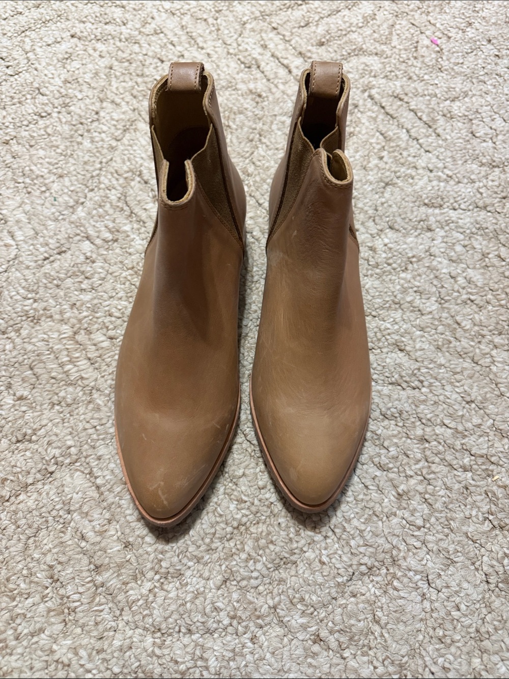 Nisolo Brown Pointed Toe Chelsea Ankle Boots